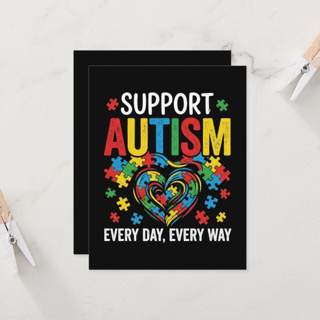Invitación Autism awareness (Anverso/Reverso In Situ)