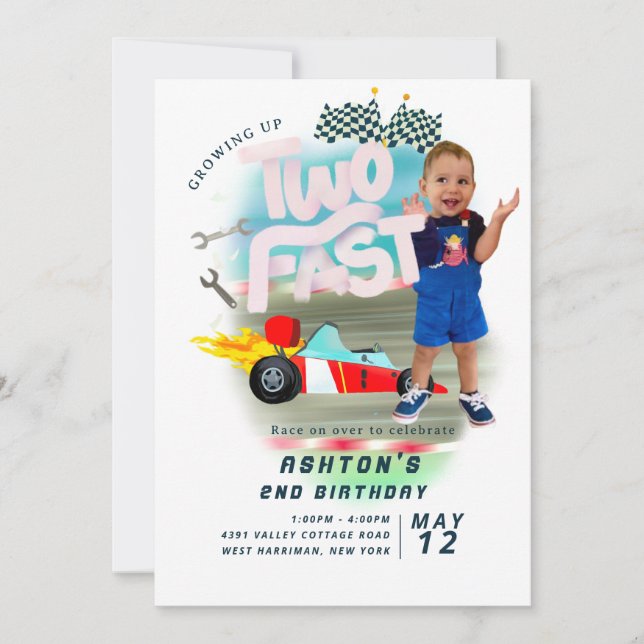 Invitación Auto dos rápido (Anverso)