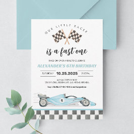 Invitación Auto Fast One Race 1er cumpleaños