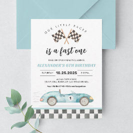 Invitación Auto Fast One Race 1er cumpleaños
