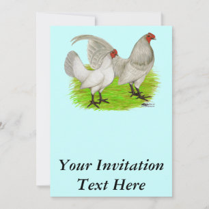 Invitación Autoazul de juego en inglés viejo