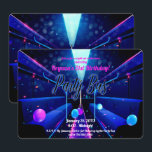 Invitación Autobús de fiesta Glow Party Club Saltando 21 cump<br><div class="desc">Personalice para su evento</div>