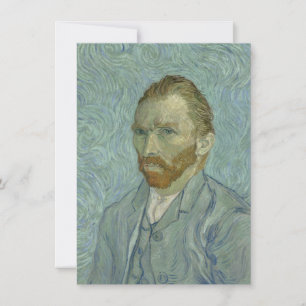 Invitación Autorretrato de Vincent Van Gogh 1889