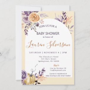 Invitación AUTUMN Baby Shower