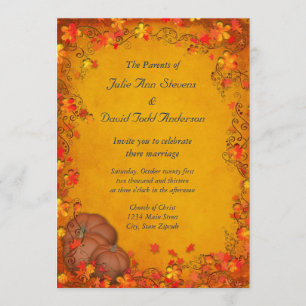 Invitación Autumn Bliss Boda