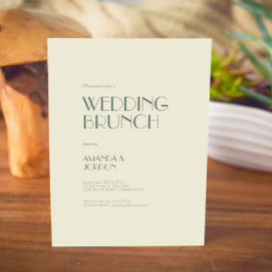 Invitación Autumn Boho Deco Cream Boda Brunch