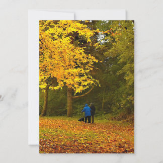 Invitación autumn couple