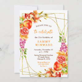 Invitación Autumn Fall Harvest Birthday