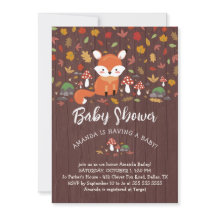 Autumn Fox Woodland Baby Shower