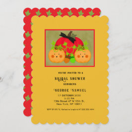 Invitación Autumn Halloween Best Bridal Shower