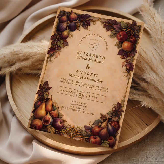 Invitación Autumn Harvest Fruit Wedding (Subido por el creador)