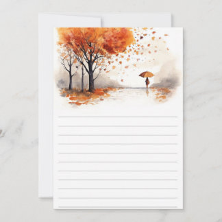 Invitación Autumn Leaves Hardcover Notebook | Fall Forest Jou
