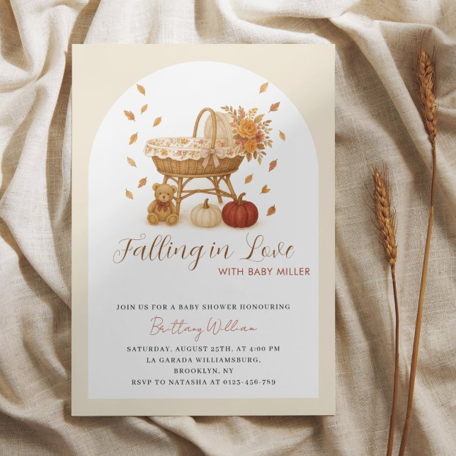 Invitación Autumn Pumpkin Boho Baby Shower (Subido por el creador)