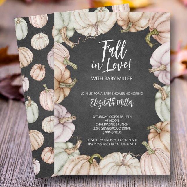 Invitación Autumn Pumpkins Género Neutral Baby Shower (Subido por el creador)