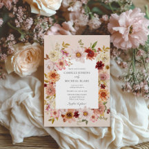 Autumn Wildflower Boho Boda
