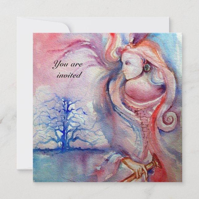 Invitación AVALON 2, rojo gema (Anverso)