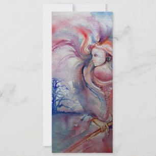 Invitación AVALON psicodélico rosa morado azul plata blanca