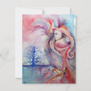 Invitación AVALON, suave rosa azul violeta púrpura