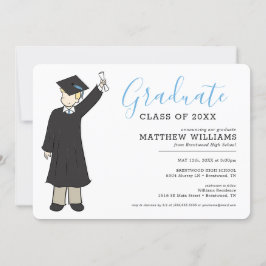 Invitación Avatar de personalizado | Graduación en la escuela