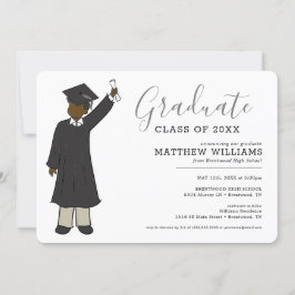 Invitación Avatar de personalizado | Graduación en la escuela