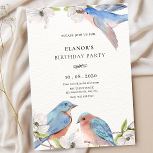 Invitación Ave floral
