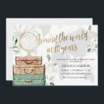 Invitación Aventura a BIRTHDAY, 80TH, Tema de viajes<br><div class="desc">Aventura espera cumpleaños,  alrededor del mundo,  80 cumpleaños,  80,  ochenta,  tema de aventura fiesta de cumpleaños</div>