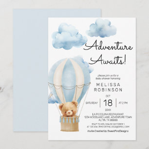 Invitación Aventura a la ducha de bebé