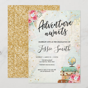 Invitación Aventura a la espera de Fiesta de la Escuela de Po