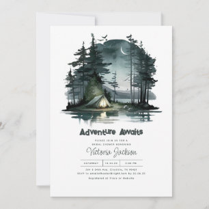Invitación Aventura a la naturaleza del cielo nocturno