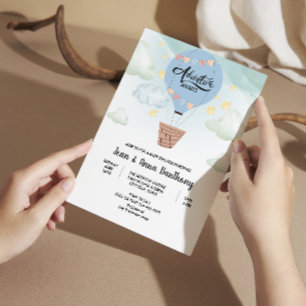 Invitación aventura acuática espera la ducha de bebé