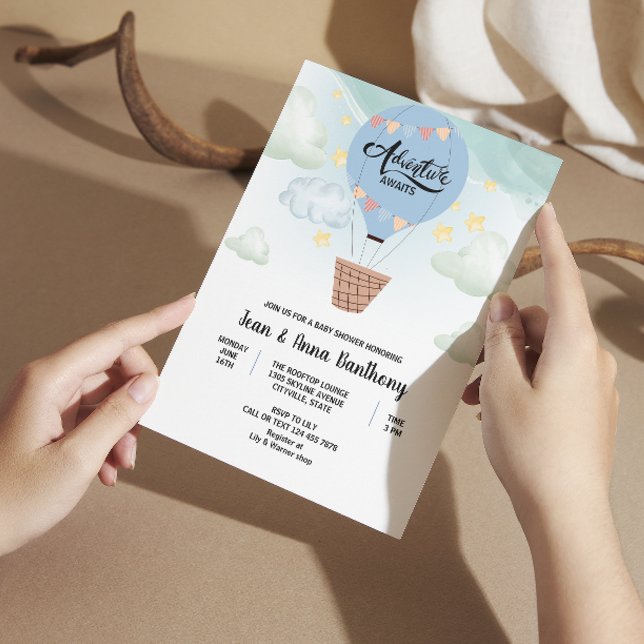 Invitación aventura acuática espera la ducha de bebé (Subido por el creador)