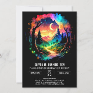 Invitación Aventura caprichosa espera cumpleaños de Cottageco