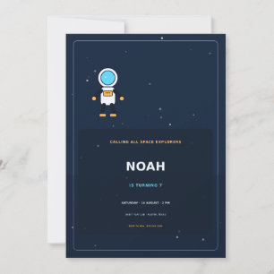 Invitación Aventura de Astronauta