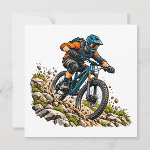 Invitación Aventura de ciclismo de montaña para ciclistas de