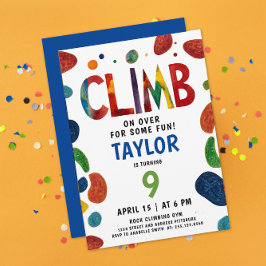 Invitación Aventura de Cumpleaños en Escalada de Roca Azul Co