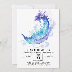 Invitación Aventura de Dragón Medieval