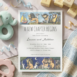 Invitación Aventura de las Cosas Salvajes del Libro de Cuento