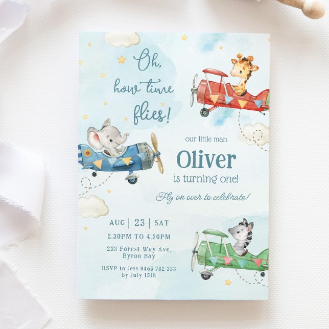 Invitación Aventura de los animales de compañía Aviación Tiem (Subido por el creador)