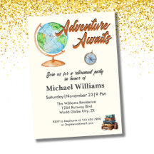 Aventura de viaje para jubilaciones espera el glob