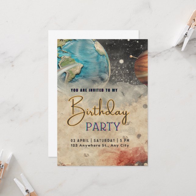 Invitación Aventura en el Espacio Ultraterrestre (Anverso/Reverso In Situ)