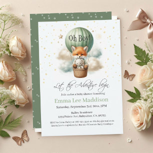 Invitación Aventura espera a Oh Boy Fox en globo de aire cali