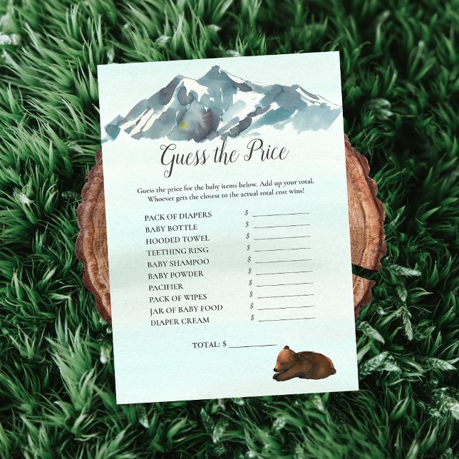Invitación Aventura forestal adivina el juego de los osos de  (Subido por el creador)