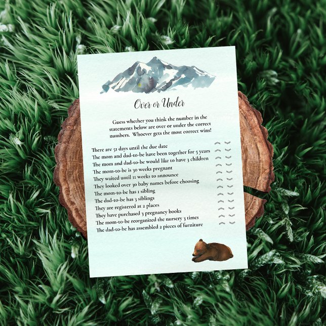 Invitación Aventura Forestal Sobre O Debajo Del Juego De Osos (Subido por el creador)