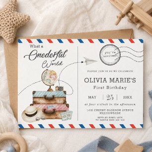 Invitación Aventura Onederful Viaje de Viaje Correo