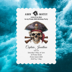 Invitación Aventura Pirata Espera