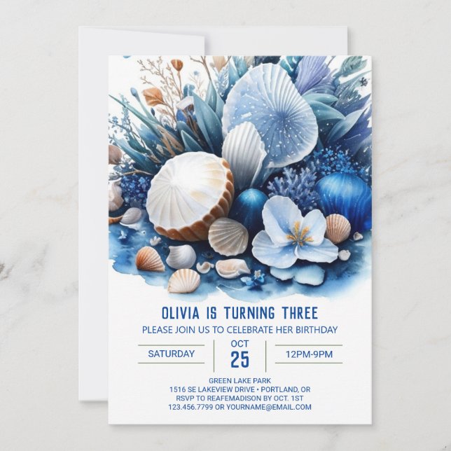 Invitación Aventura submarina (Anverso)