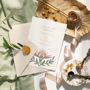 Invitación Aves amorosas en el Boda del paraíso