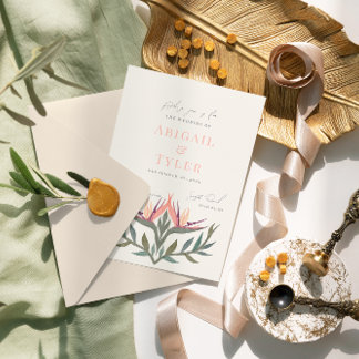 Invitación Aves amorosas en el Boda del paraíso