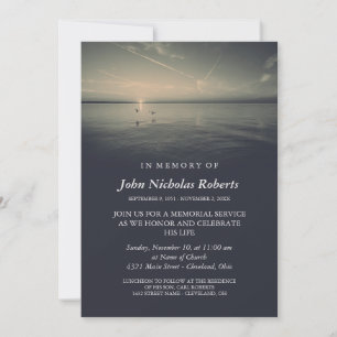 Invitación Aves asesinas por el servicio conmemorativo Ocean