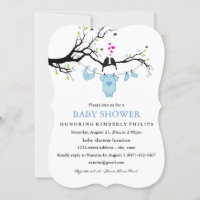Aves de amor lindo Invitan a Baby Shower